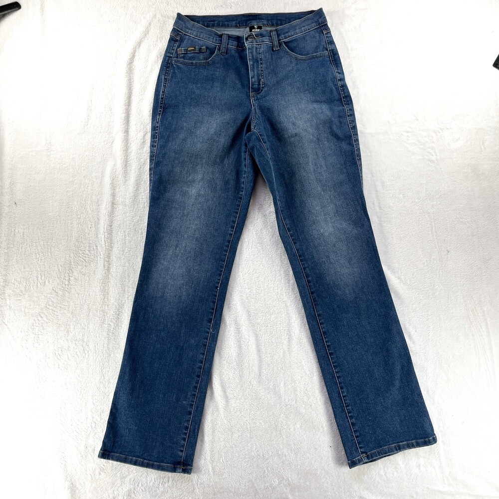 KUHL Kontour Straight Leg Denim Jeans Womens Size 6 Short Blue